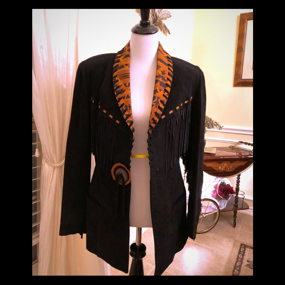 Phoenix U.S.A. Fringe Leather Jacket 🎀HP🎀